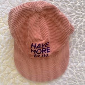 “Have More Fun” corduroy style hat
